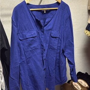 Talbots Blue Button Down Shirt